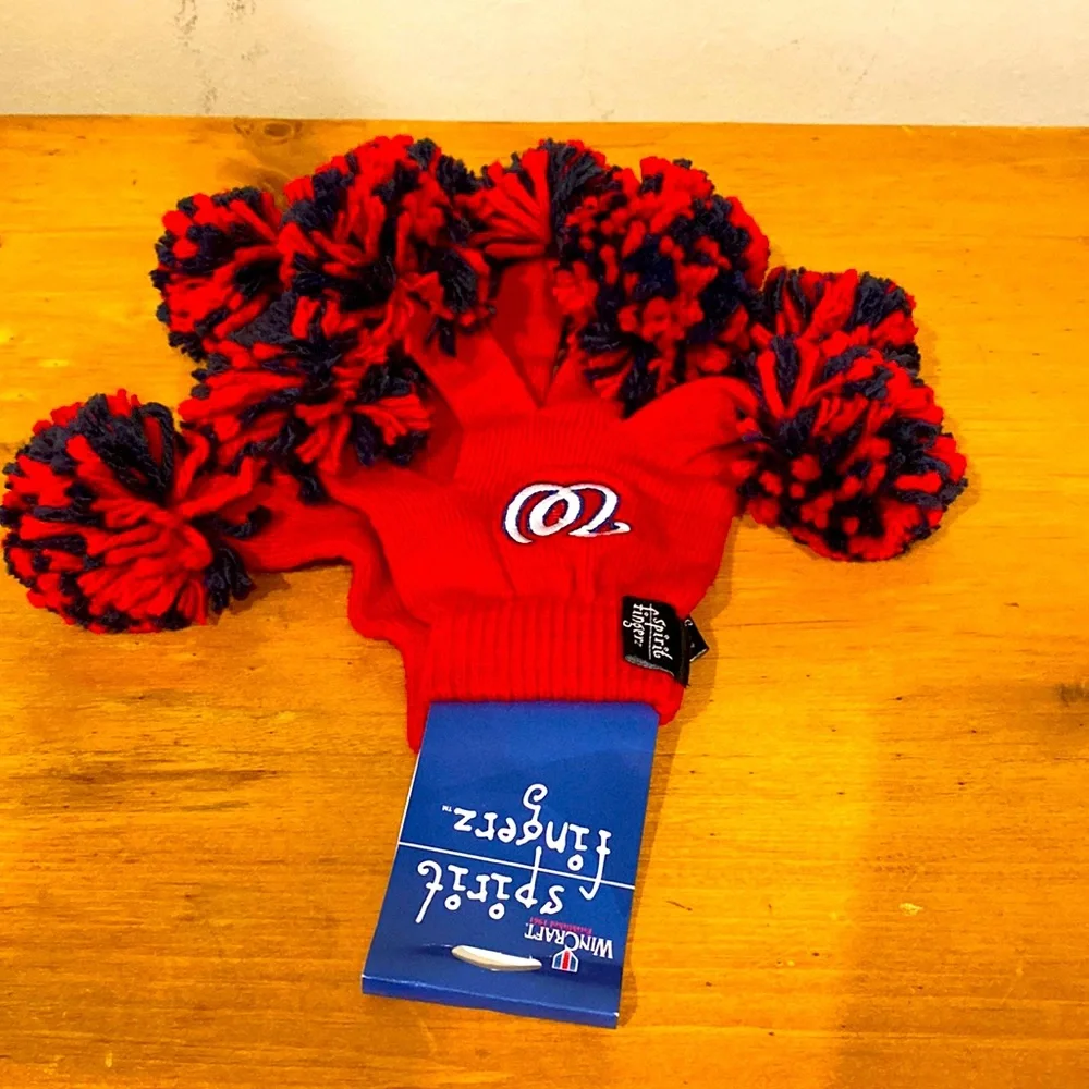 Washington Nationals MLB Team spirit Fingerz Gloves Mittens One Size Fits Most